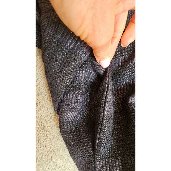 Intropia Kimono Midi Dress, Made in Spain, Black, Belted, US Sz 6 Retail $365 - Picture 11 of 12